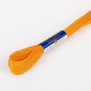 Vyšívací příze NORMA / BAVLNKA 2182 zlatobýl oranžová, jednobarevná, 1,5g/15m