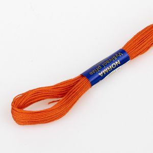 Vyšívací příze NORMA / BAVLNKA 2392 červený pepř / oranžová, jednobarevná, 1,5g/15m