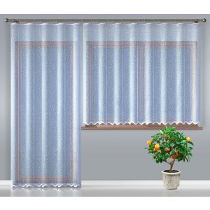 Kusová záclona LORETA jednobarevná bílá, (více rozměrů)