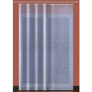 Žakárová záclona MIRKA 2, cik cak pršíčko, s olůvkem, bílá (více výšek, v metráži)